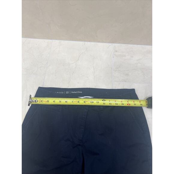 Talbots Size 10 10R The Perfect Chino Pants Navy Blue Pre-Owned0 - Picture 4 of 8